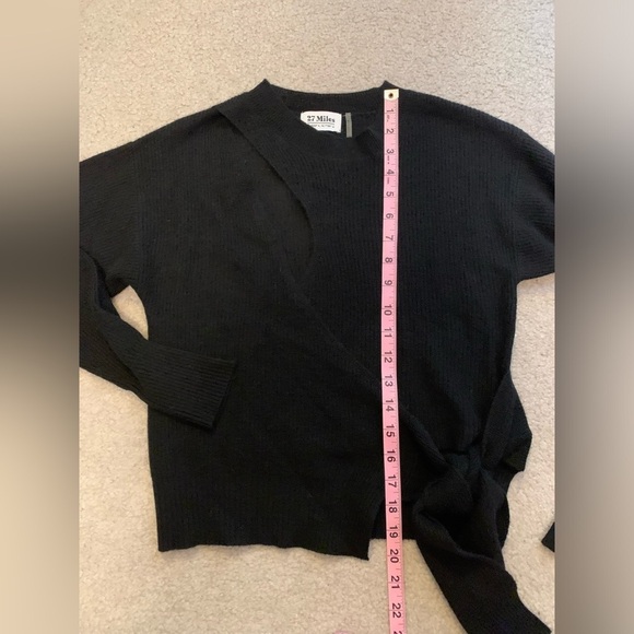 27 Miles Women 100% Cashmere Wrap Sweater Size XS - Picture 8 of 10